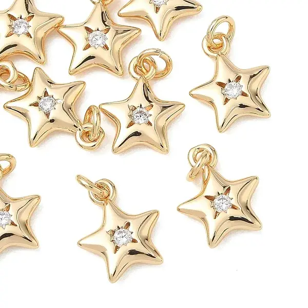 SHEGRACE Brass Clear Cubic Zirconia Pendants