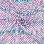 Fish Scale Pattern Polyester-Cotton Fabric