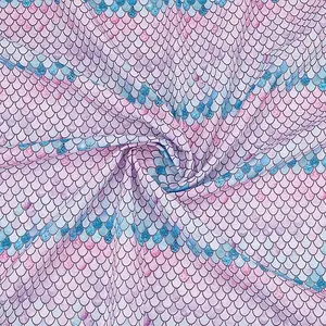 Fish Scale Pattern Polyester-Cotton Fabric