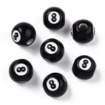 Spray Painted Acrylic Beads