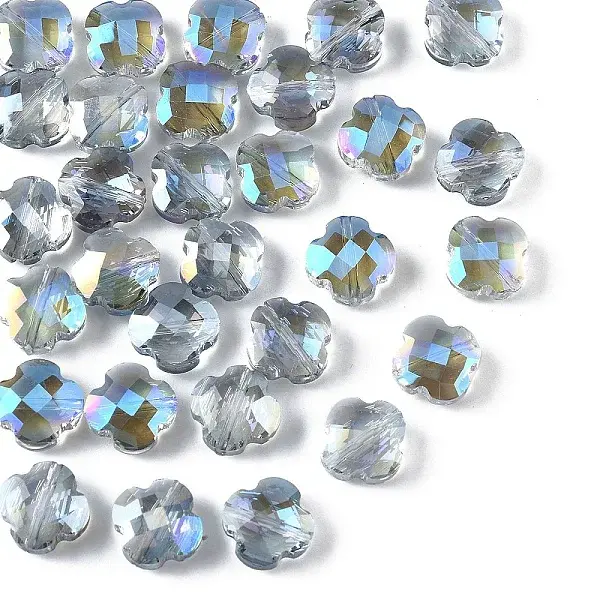 30Pcs Electroplate Glass Beads