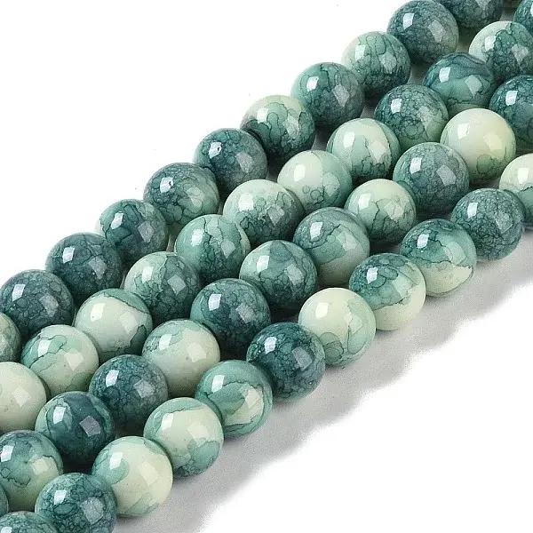 Baking Paint Glass Bead Strands