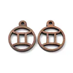 Walnut Wood Laser Cut Pendants