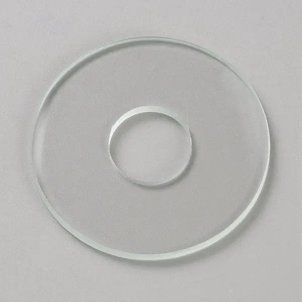 Transparent Glass Linking Rings