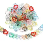 300Pcs 10 Colors Transparent Acrylic Linking Rings