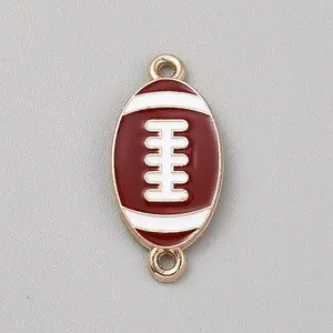 Zinc Alloy Enamel Sport Connector Charms