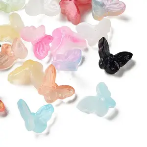 Dyed & Heated Gradient Color  Transparent Glass Beads