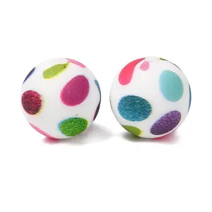 Food Grade Eco-Friendly Printed Silicone Beads