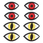 8Pcs 2 Style Eye Iron on/Sew on Patches