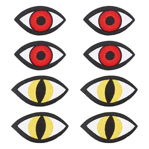 8Pcs 2 Style Eye Iron on/Sew on Patches