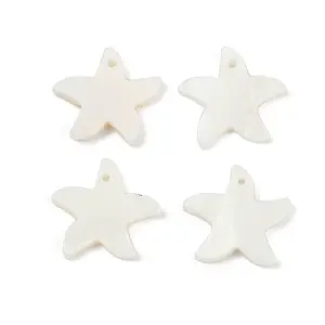 Natural Freshwater Shell Starfish Charms