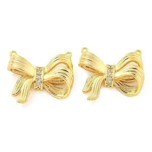 Brass Pave Cubic Zirconia Pendants