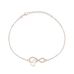 Brilio Silver Půvabný pozlacený náramek se zirkony BRC43R