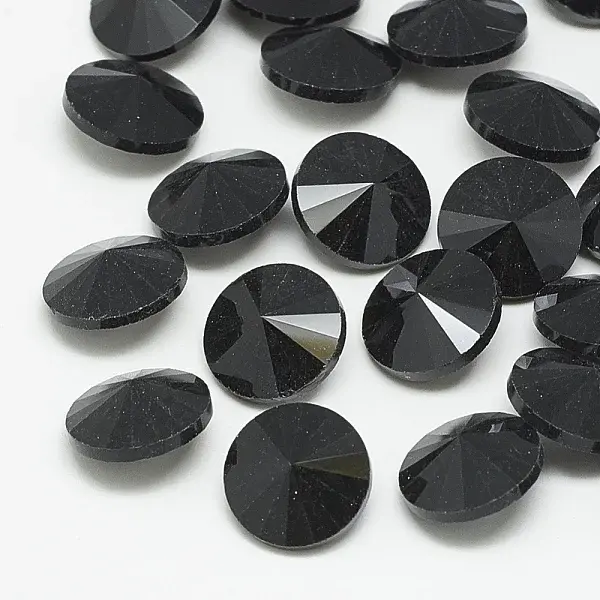 Pointed Back Glass Rhinestone Cabochons