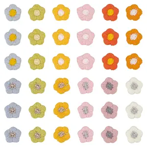 120Pcs 12 Colors Polyester Ornament Accessories