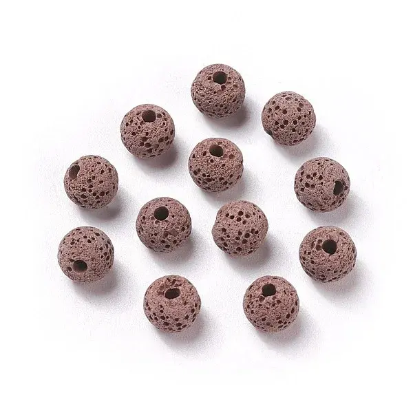 Unwaxed Natural Lava Rock Beads