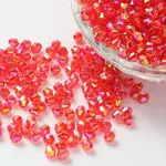 Bicone AB Color Plated Eco-Friendly Transparent Acrylic Beads