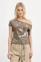 Tričko Miss Sixty dámské, hnědá barva, 6S2SJ14400
