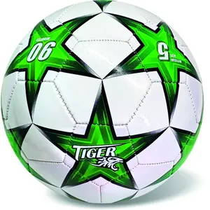Alltoys Kožená futbalová lopta zelená č. 5