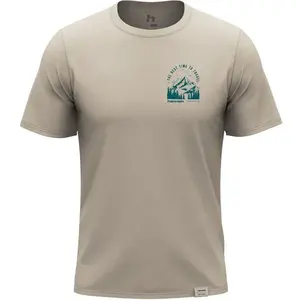 Hannah STITCH Pánské bavlněné tričko, béžová, velikost