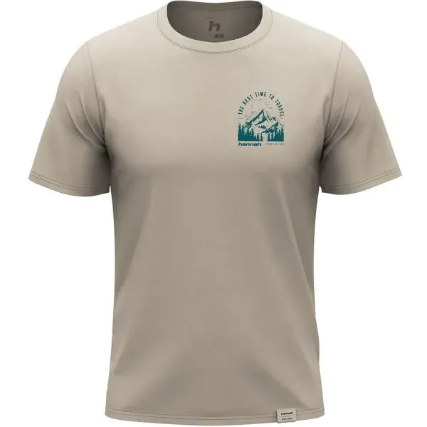 Hannah STITCH Pánské bavlněné tričko, béžová, velikost