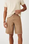Bavlněné riflové kraťasy Medicine pánské, béžová barva