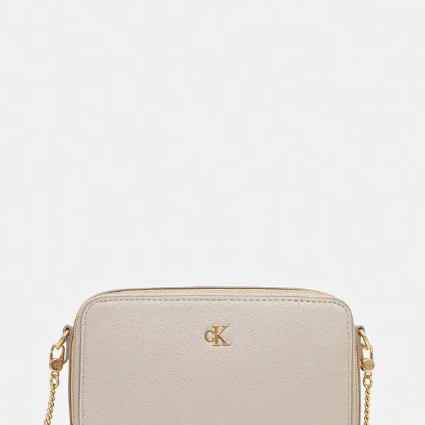 Kabelka Calvin Klein béžová barva, LV04K1086G
