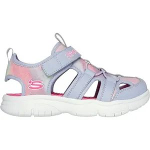 Skechers FLEX SPLASH - DAYLIGHT SHIMMER Dívčí sandály, světle modrá, velikost