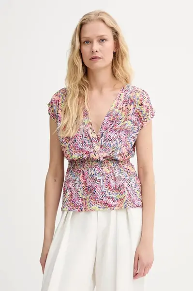 Halenka Morgan dámská, růžová barva, vzorovaná, DPOKA