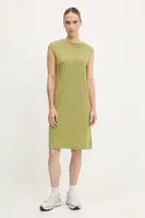 Sportovní šaty Icebreaker Granary zelená barva, mini, IB0A56MW0AA1