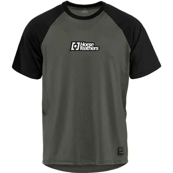 Horsefeathers SPIKE Pánsky cyklistický dres, tmavo sivá, veľkosť