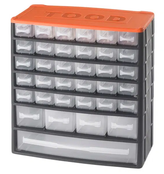 TOOD Box na nářadí 35 zásuvek, 330x170x350 mm, plast