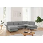 Sit & More SEDACÍ SOUPRAVA, textil, šedá