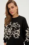 Marisse WOMEN'S SWEATSHIRT Z-BL-4817 BLACK