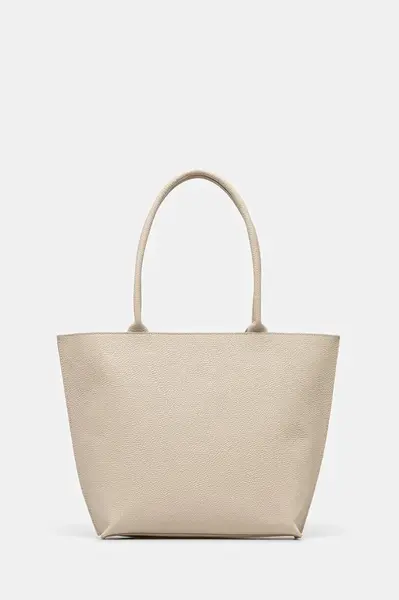 Kožená kabelka Answear.LAB béžová barva