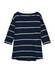 VERO MODA Tričko 'VMDINA'  krémová / tmavomodrá