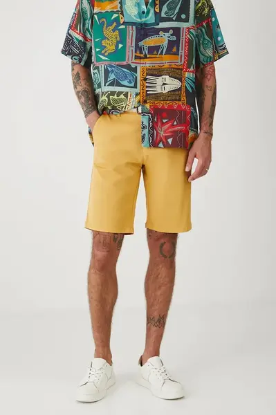 Kraťasy Medicine pánské, žlutá barva
