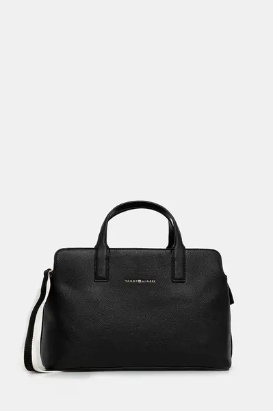 Kabelka Tommy Hilfiger černá barva, AW0AW17634