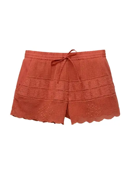 Pull&Bear Nohavice  červená