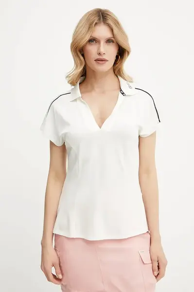 Polo tričko Liu Jo dámské, béžová barva, TA5183 J4883