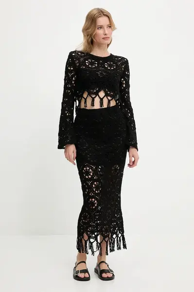 Halenka a bavlněná sukně Answear.LAB černá barva