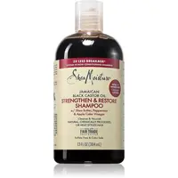 Shea Moisture Jamaican Black Castor Oil Strengthen & Restore posilující šampon pro kudrnaté vlasy 384 ml