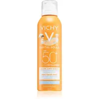 Vichy Capital Soleil jemný ochranný sprej odpuzující písek pro děti SPF 50+ 200 ml