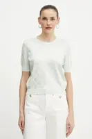 Tričko Guess JASMINE dámské, zelená barva, W5GR05 Z3D60