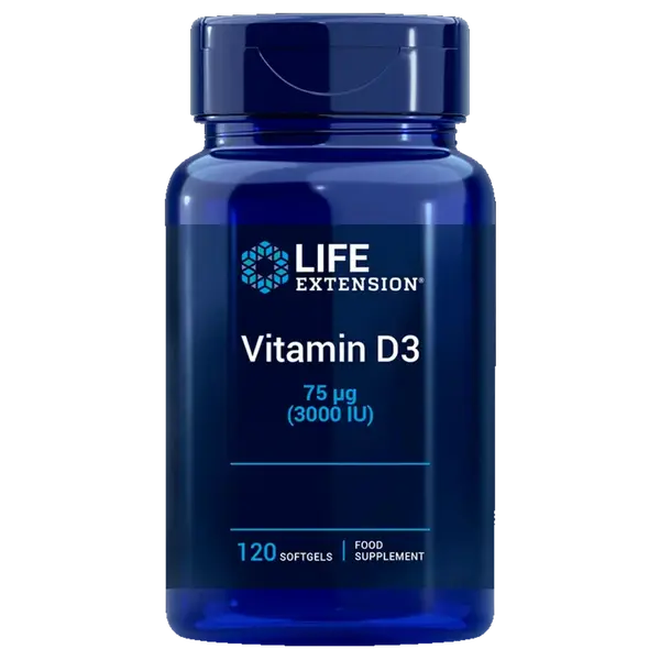 Life Extension Vitamin D3 3000IU - 120 tobolek