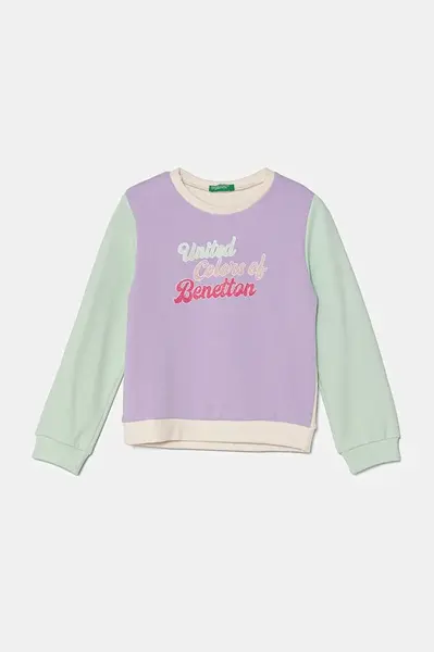 Dětská bavlněná mikina United Colors of Benetton
