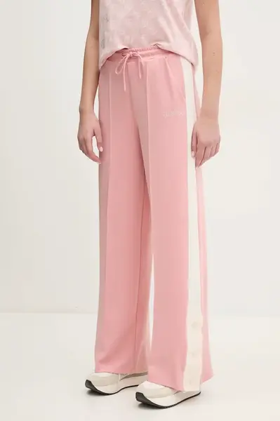 Tepláky Guess SUZANNE dámské, růžová barva, s aplikací, V5RB00 KCO72