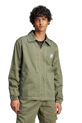 Košile adidas Originals Wabash Nylon Coach pánská, zelená barva, přechodná, JP4484