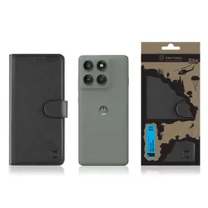 Flipové pouzdro Tactical Field Notes pro Motorola Edge 60 Pro, černá