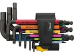 Wera 022641 Zástrčné klíče inbus 950/9 Hex-Plus Multicolour Imperial 3, palcové, BlackLase